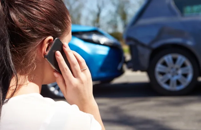 Making a Phone Call After a Car Accident