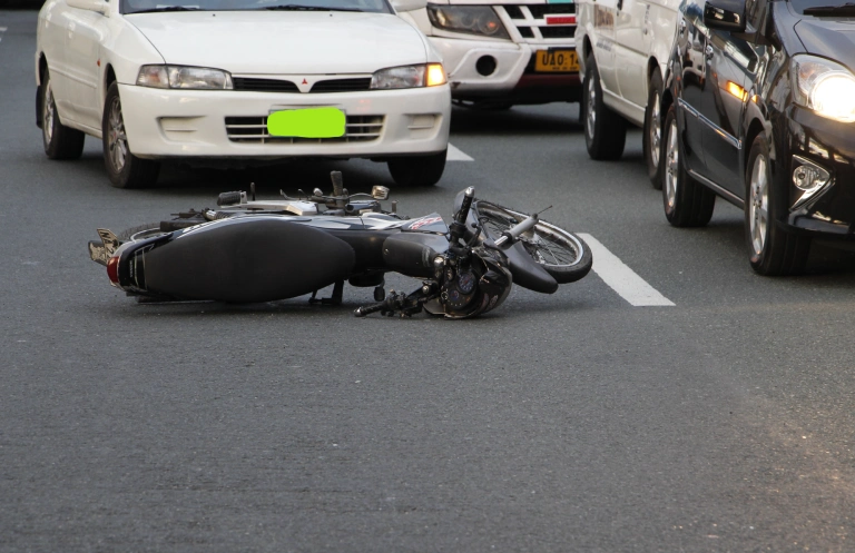 Motorcycle Accident on the Road