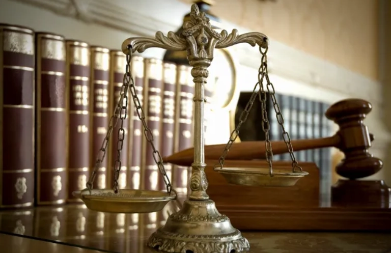 Scales of Justice and Judge`s Gavel